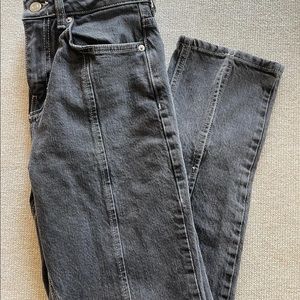 TOPSHOP high rise split end jeans